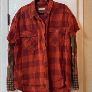 Free People We the Free Flower Field Twofer Orange XL